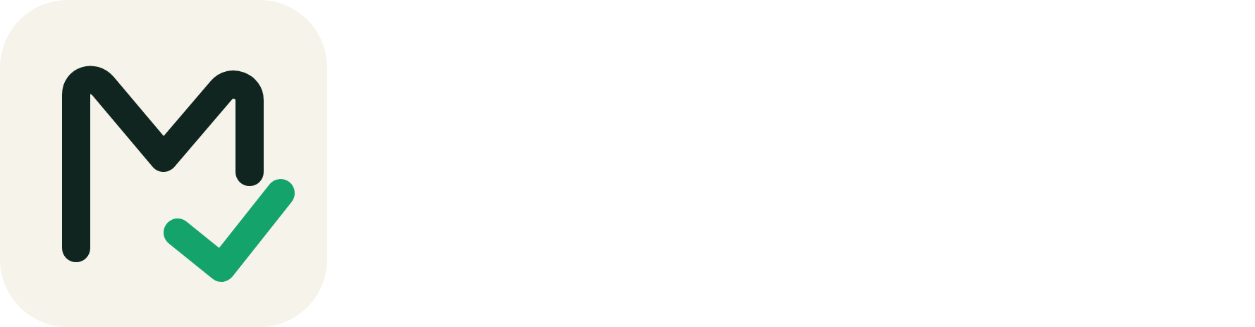 Logotipo de Manipuladores de Alimentos en negativo